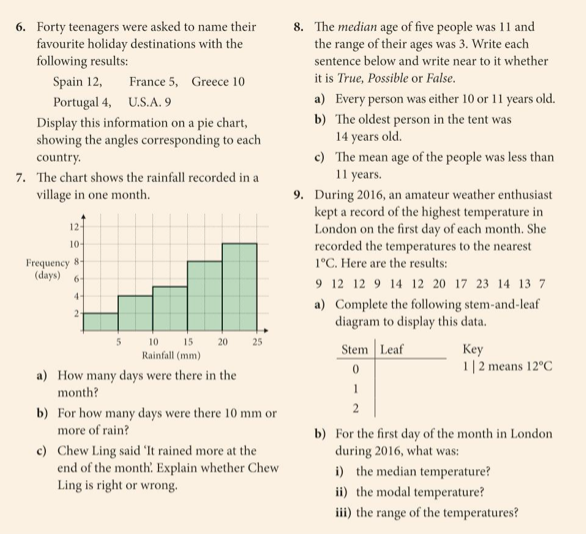 KS4. Statistics 7. Review & Practice Questions – Maths with David