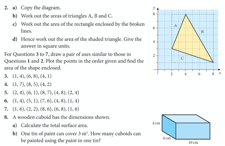 KS4. Rectangles & Triangles Area – Maths with David