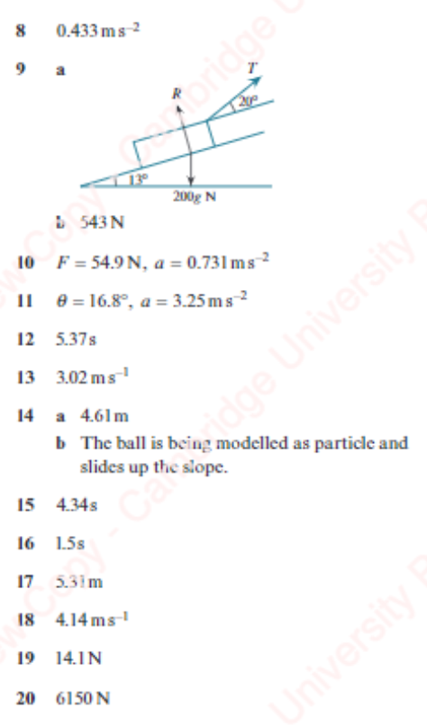 9709. Mechanics 1. 2D Dynamics (Resolving Forces) – Maths with David