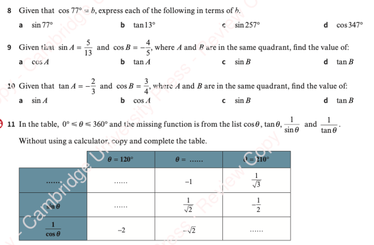 9709. Pure 1. Trigonometry – Maths with David