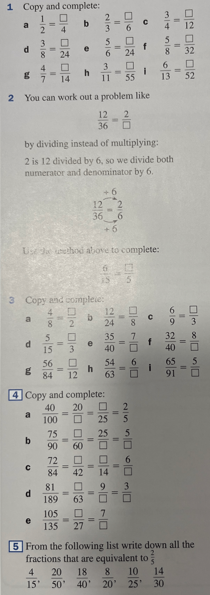 Year 7 Equivalent Fractions Maths With David year-7-equivalent-fractions-maths-with-david