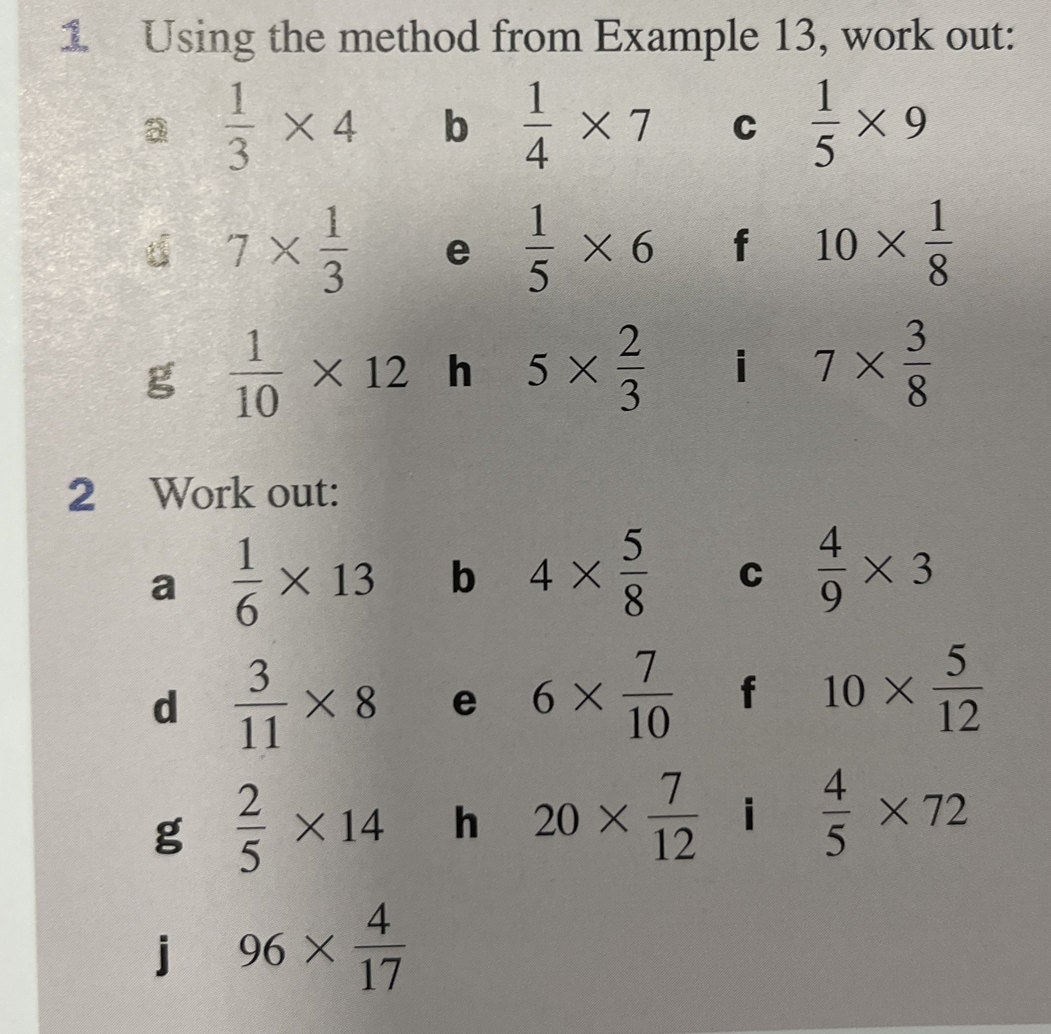 Year 7. Multiplying Fractions – Maths with David