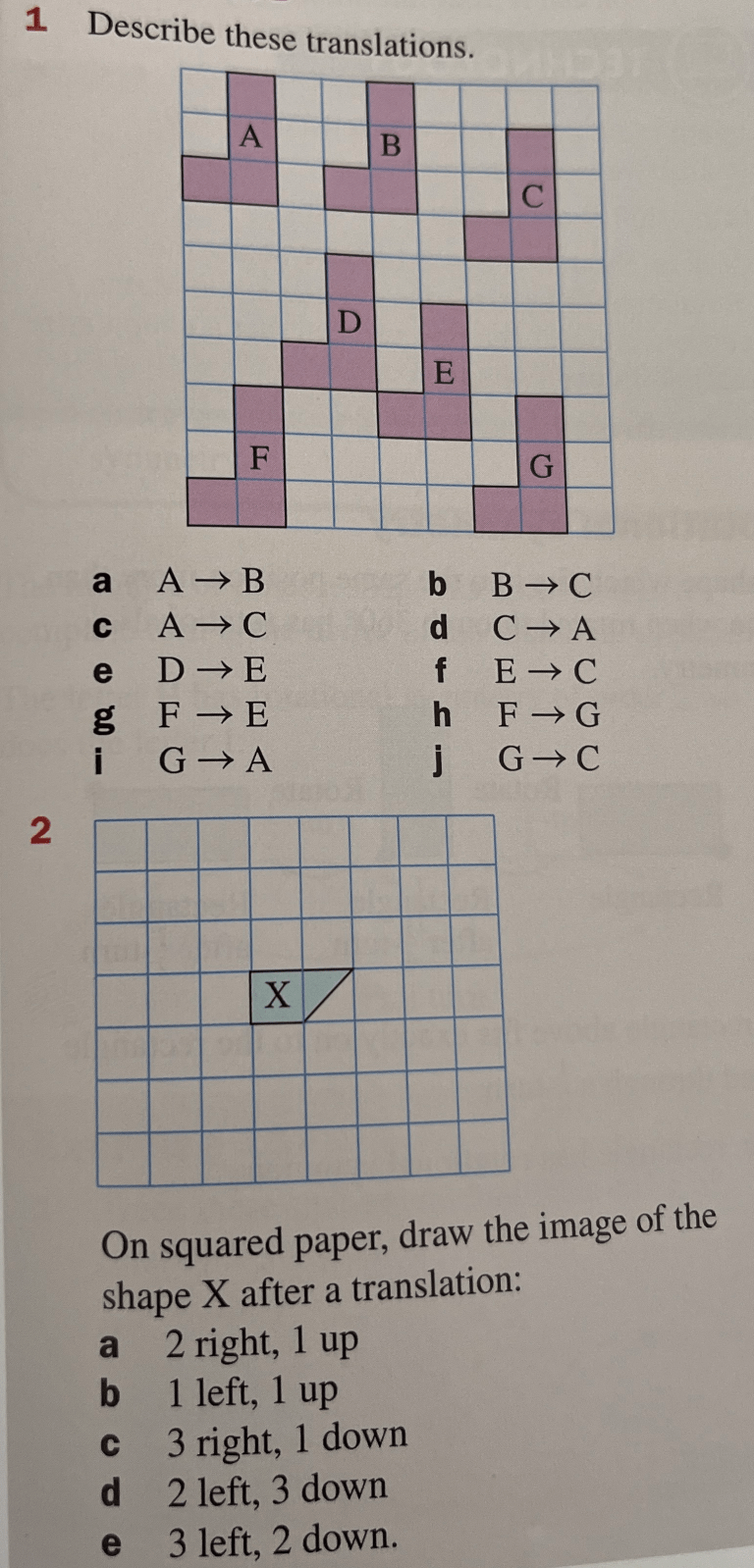 Year 7. Translation – Maths with David