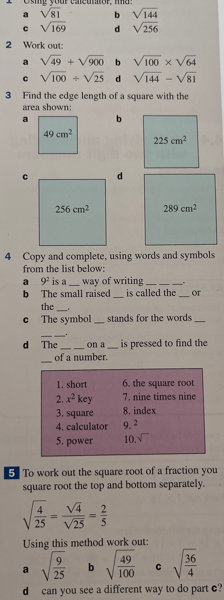 Year 7 Squares And Roots Maths With David year-7-squares-and-roots-maths-with-david
