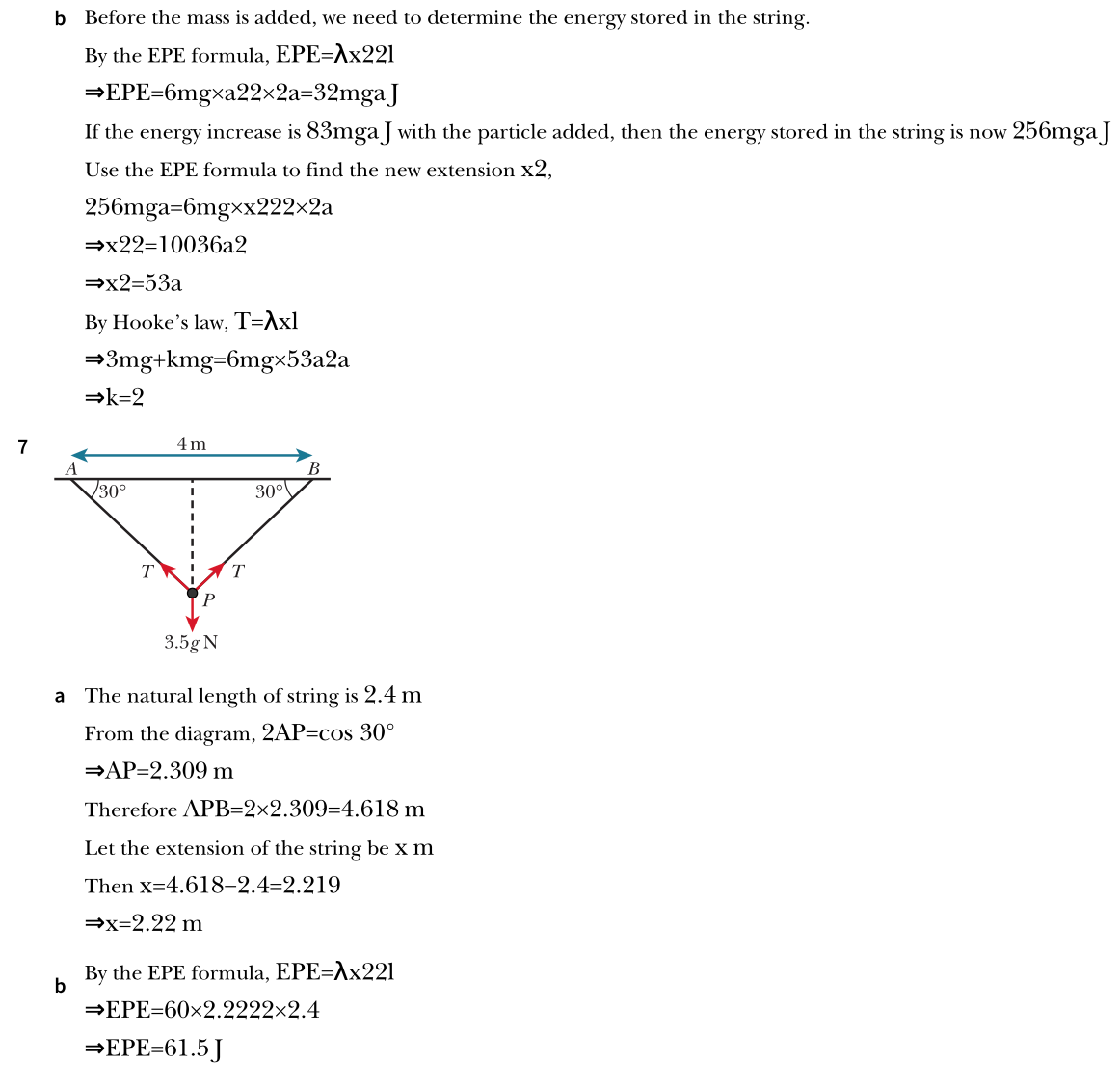 9231. FM. Hooke’s Law Exercise 2 Worked Solutions Maths with David