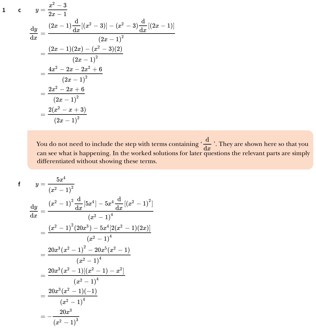 9709 P3 Differentiation Exercise 2 Worked Solutions Maths With David
