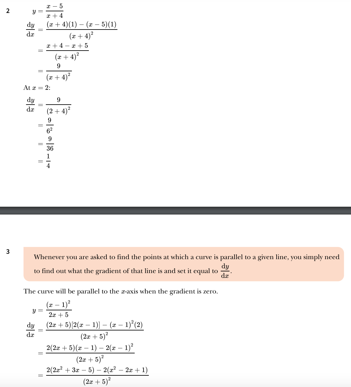 9709 P3 Differentiation Exercise 2 Worked Solutions Maths With David