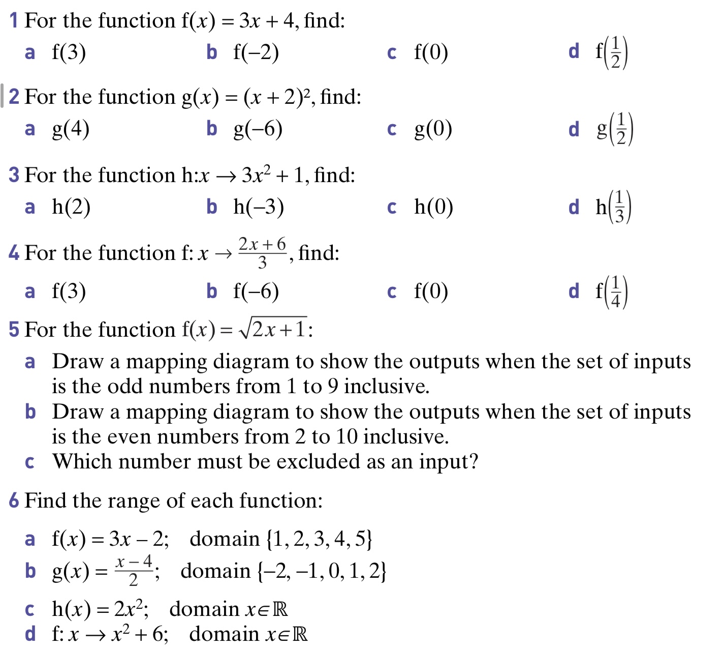0606. Functions – Maths with David