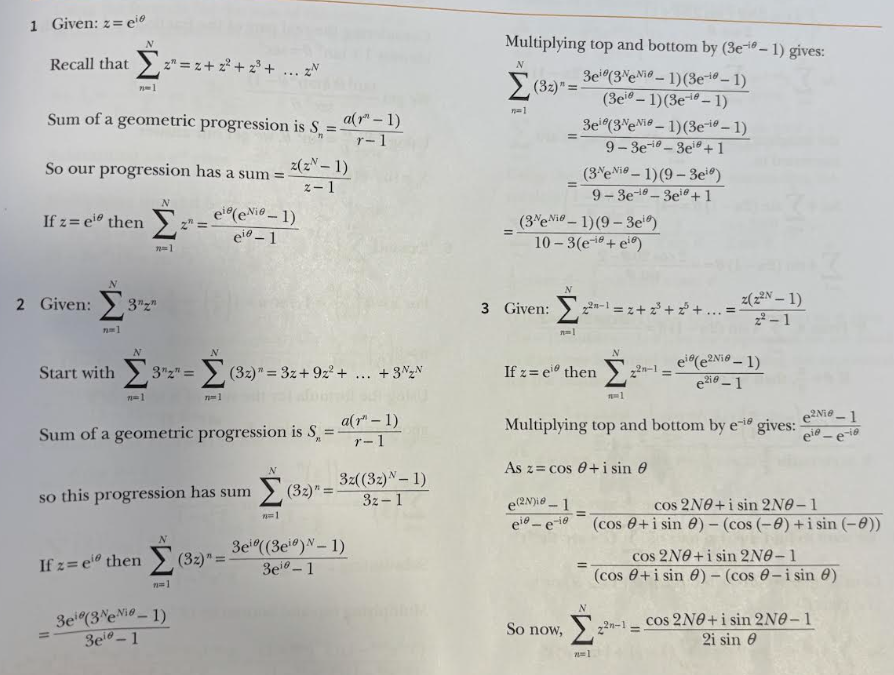 9231. FP. Complex Numbers. Exercise 4 & Mixed Exercise Worked Solutions ...